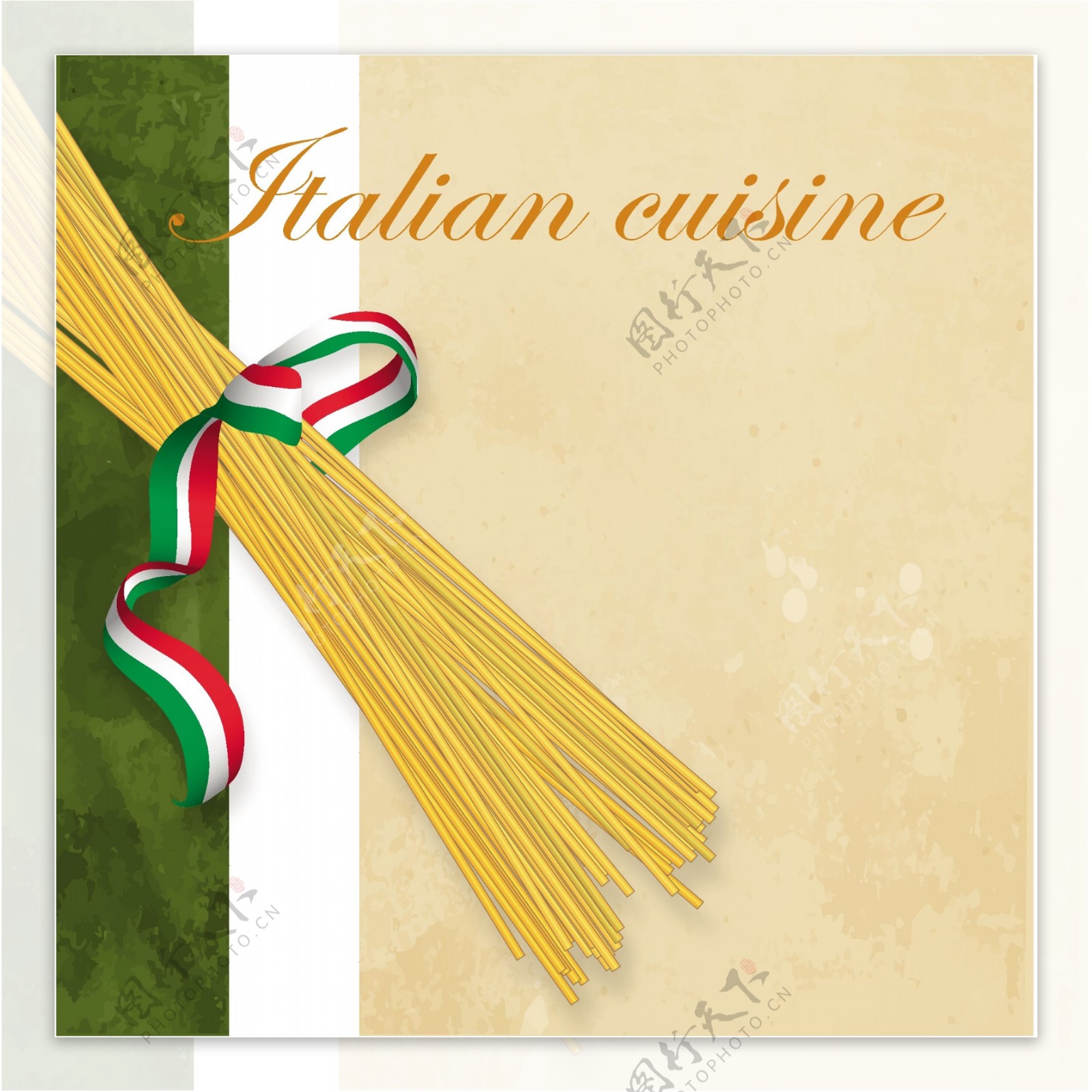 意大利菜单设计元素矢量图03