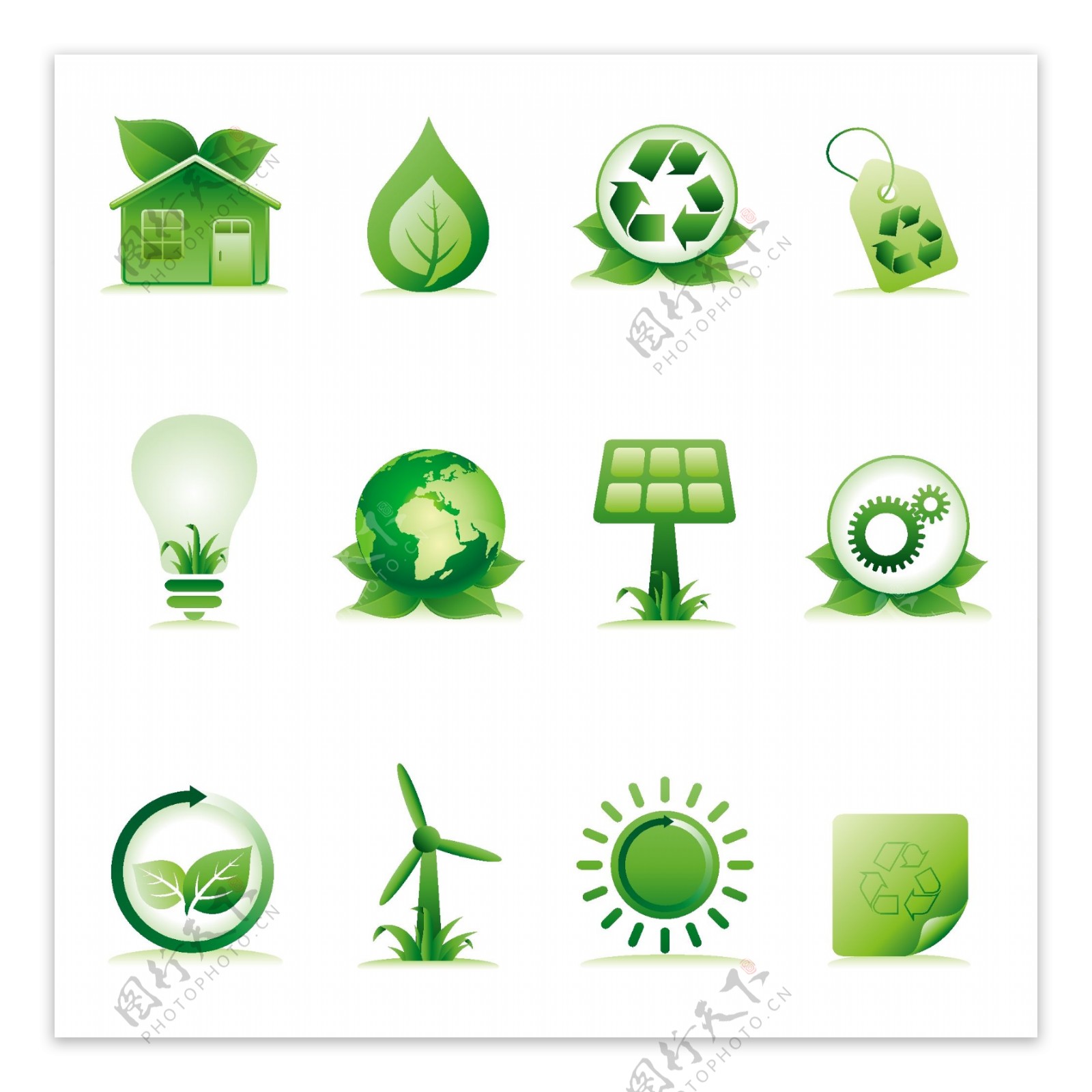 生态环保图标