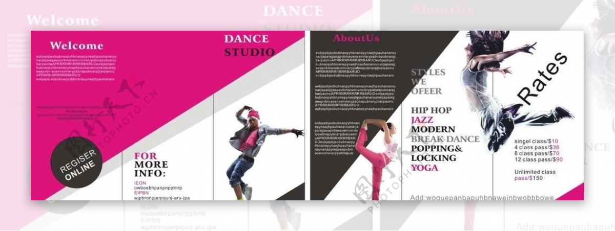 舞蹈宣传单图片