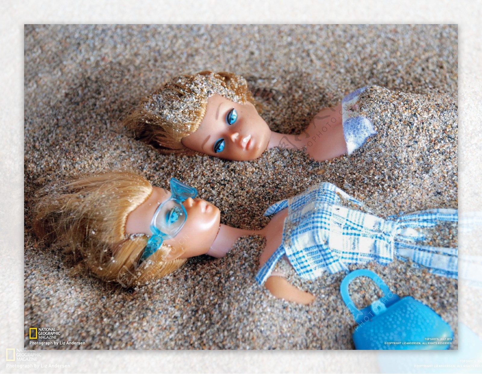 海滩的洋娃娃图片