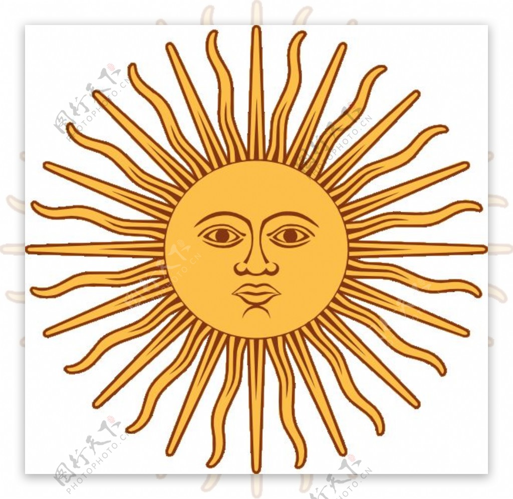 也许太阳从阿根廷国旗的剪辑艺术