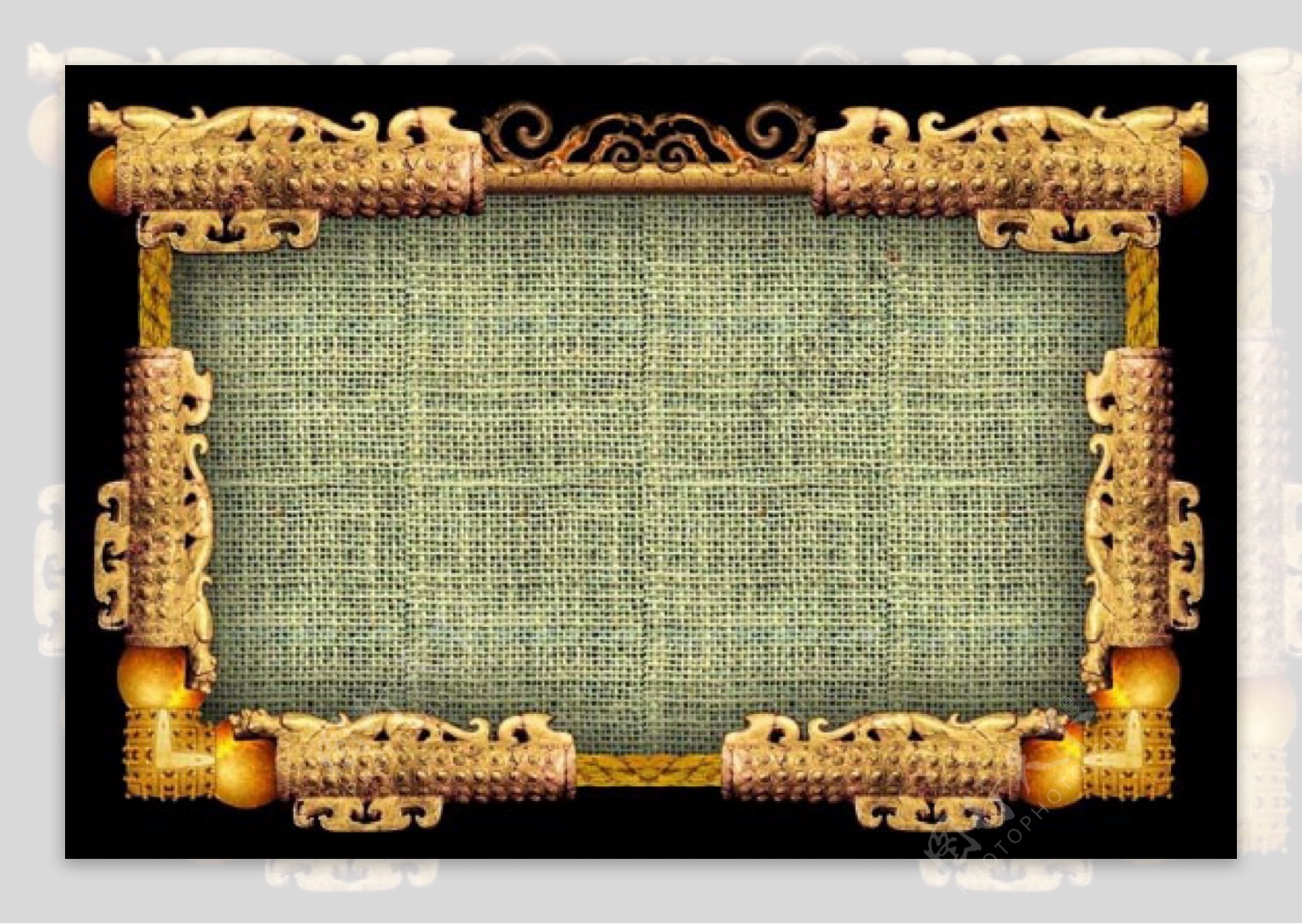 极品中国古典黄金相框图片