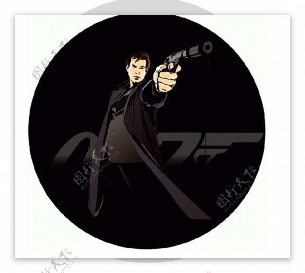 007超酷电影人物矢量素材