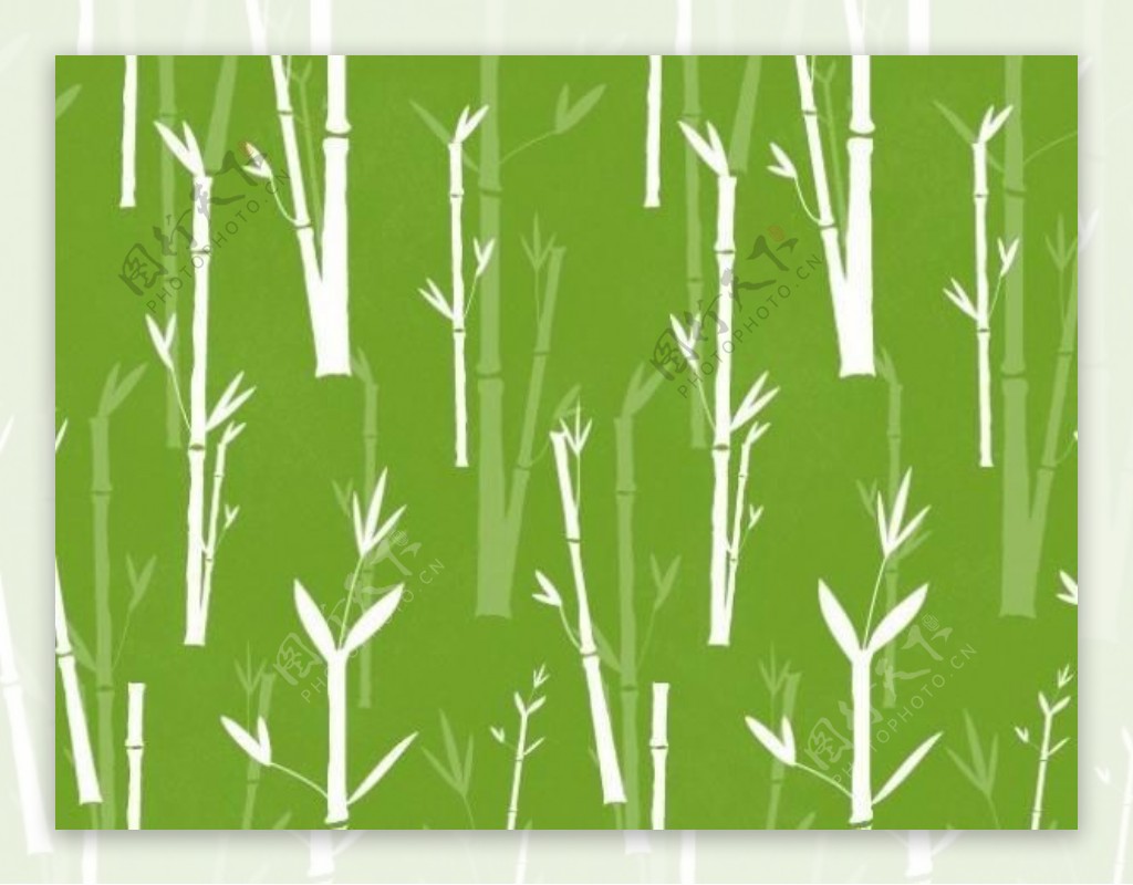 绿色的竹子可重复的模式拍