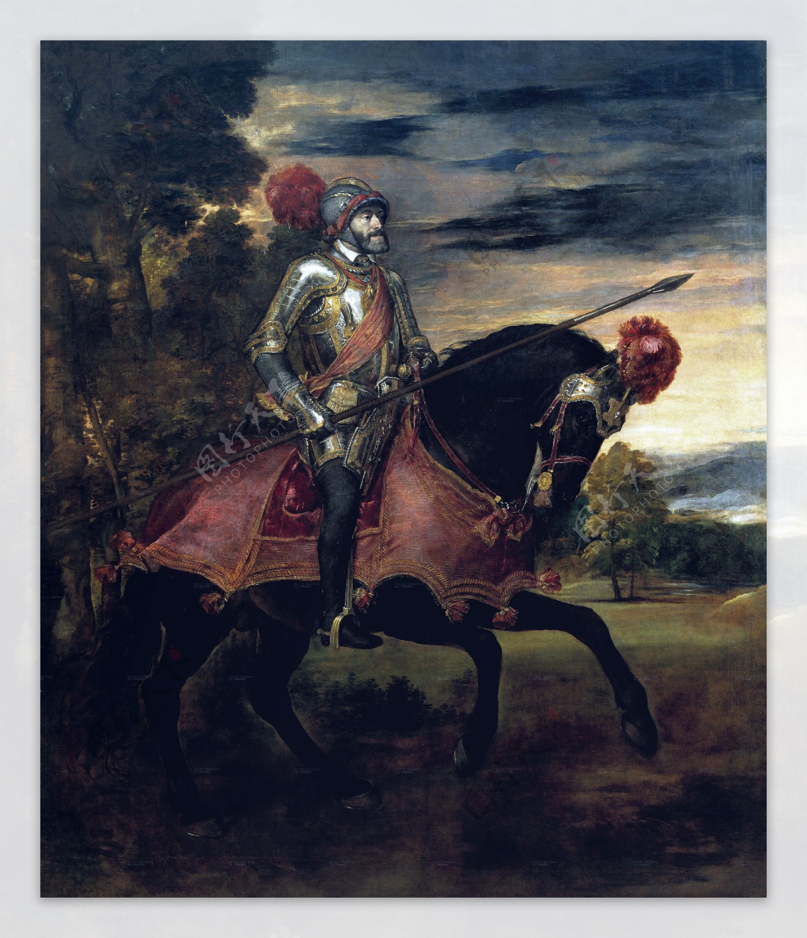 马背上的carlosv皇帝图片