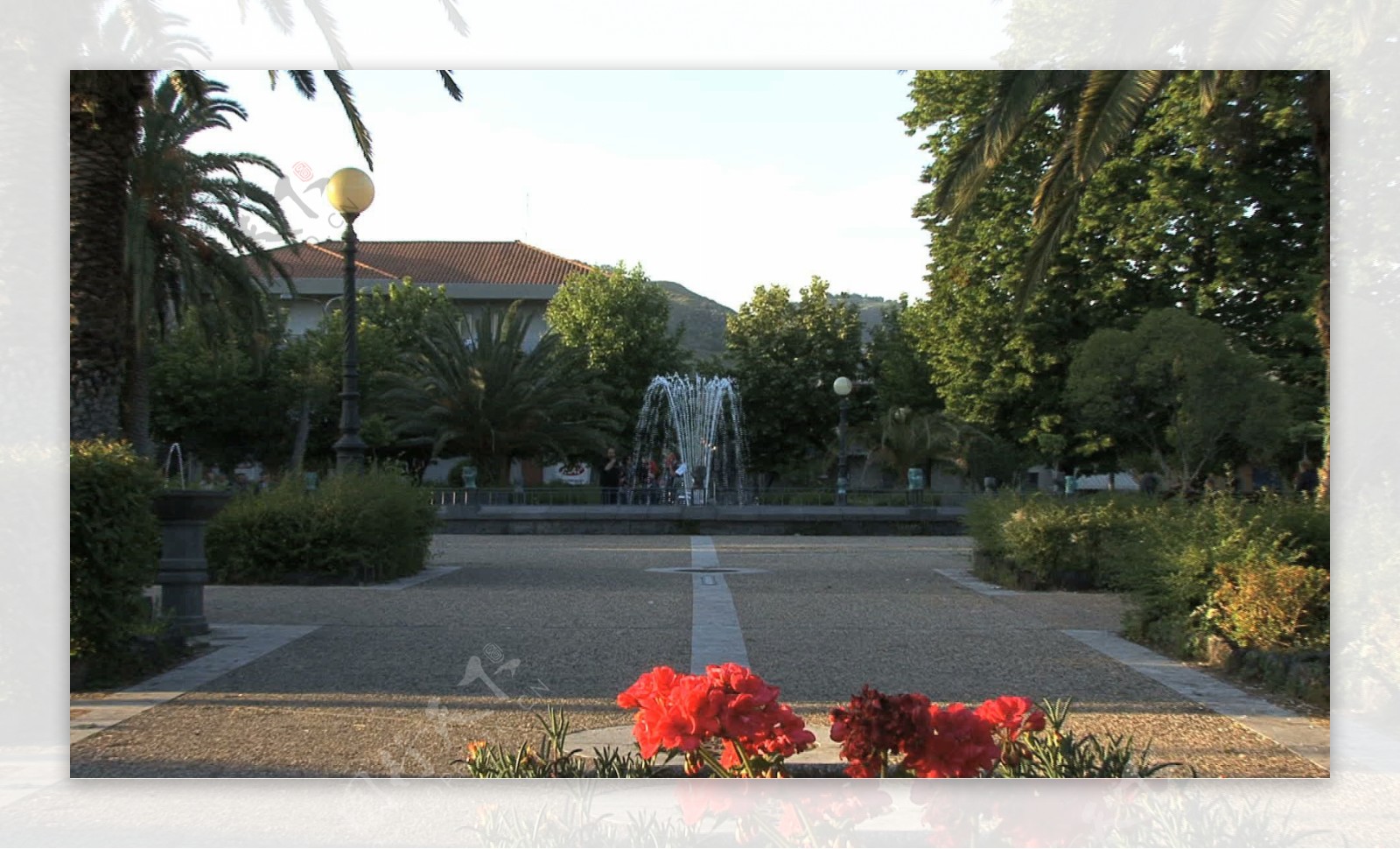 西西里岛的喷泉在城镇存量的录像视频免费下载