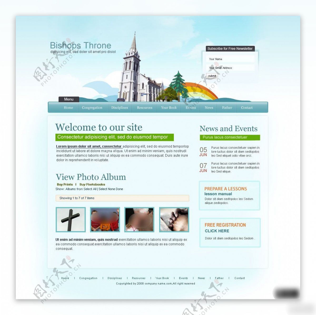 旅游业网页设计