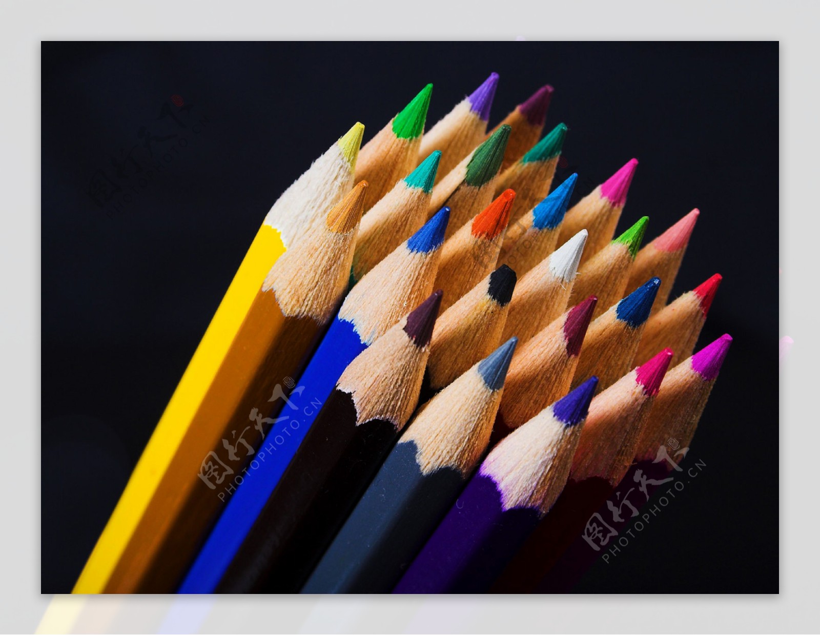高清晰彩色铅笔