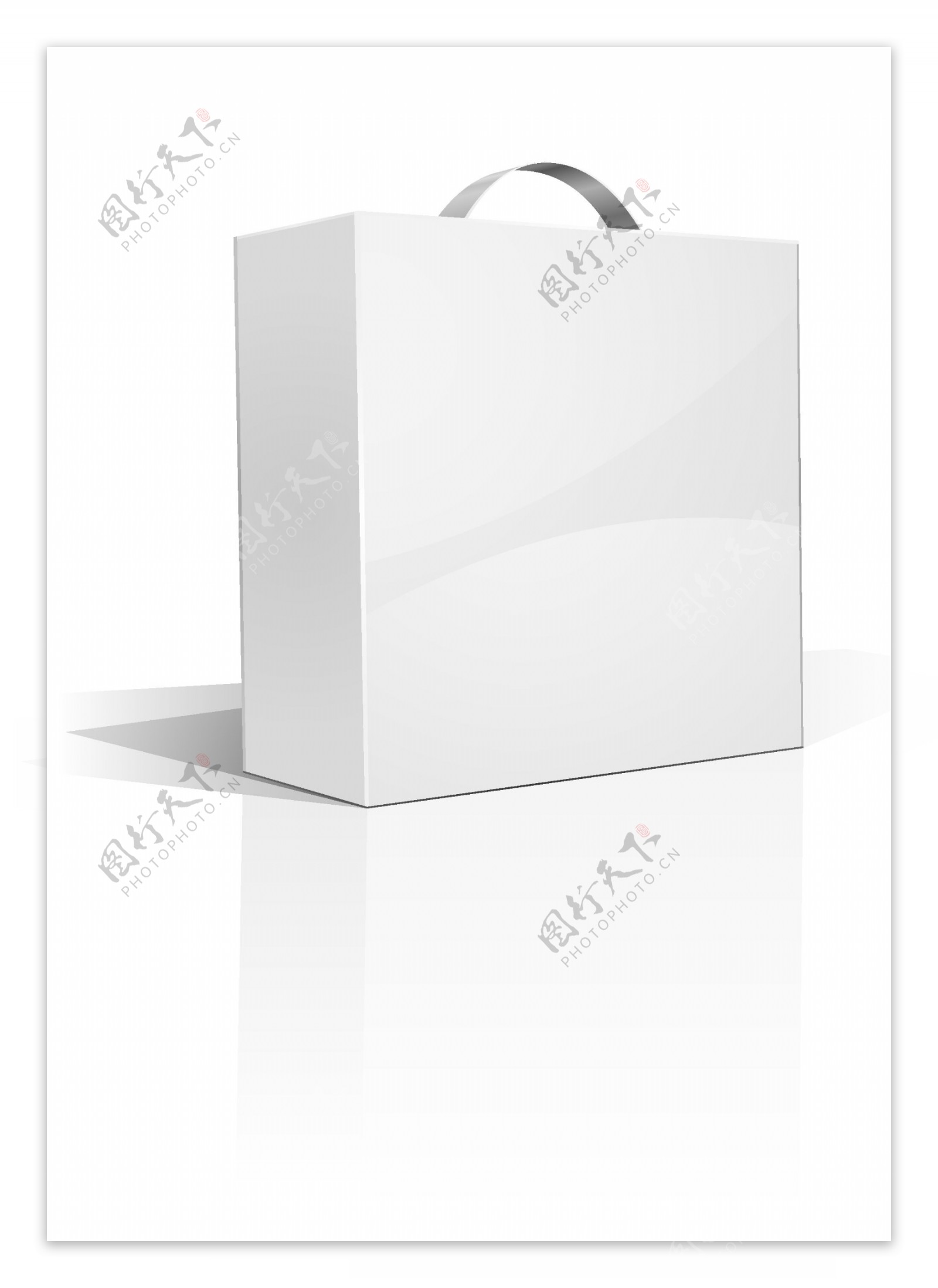 白色包装模型01矢量素材