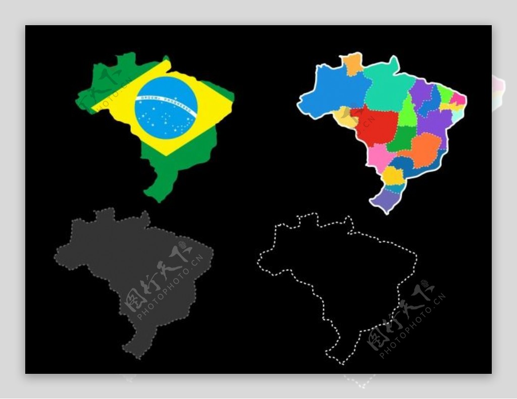 巴西地图矢量