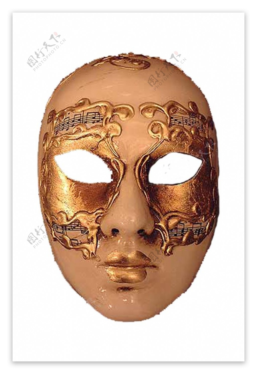 音符金色面具