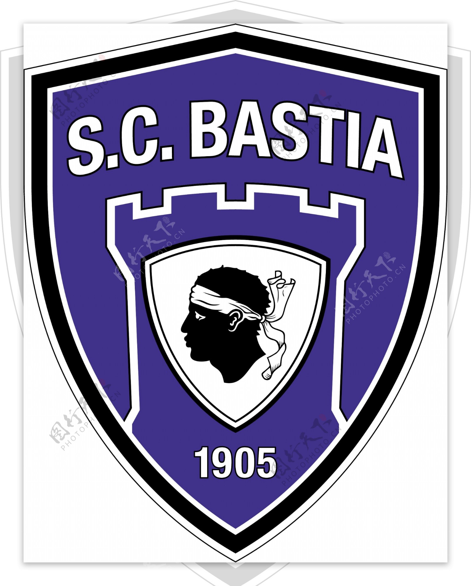 巴斯蒂亚足球俱乐部徽标图片