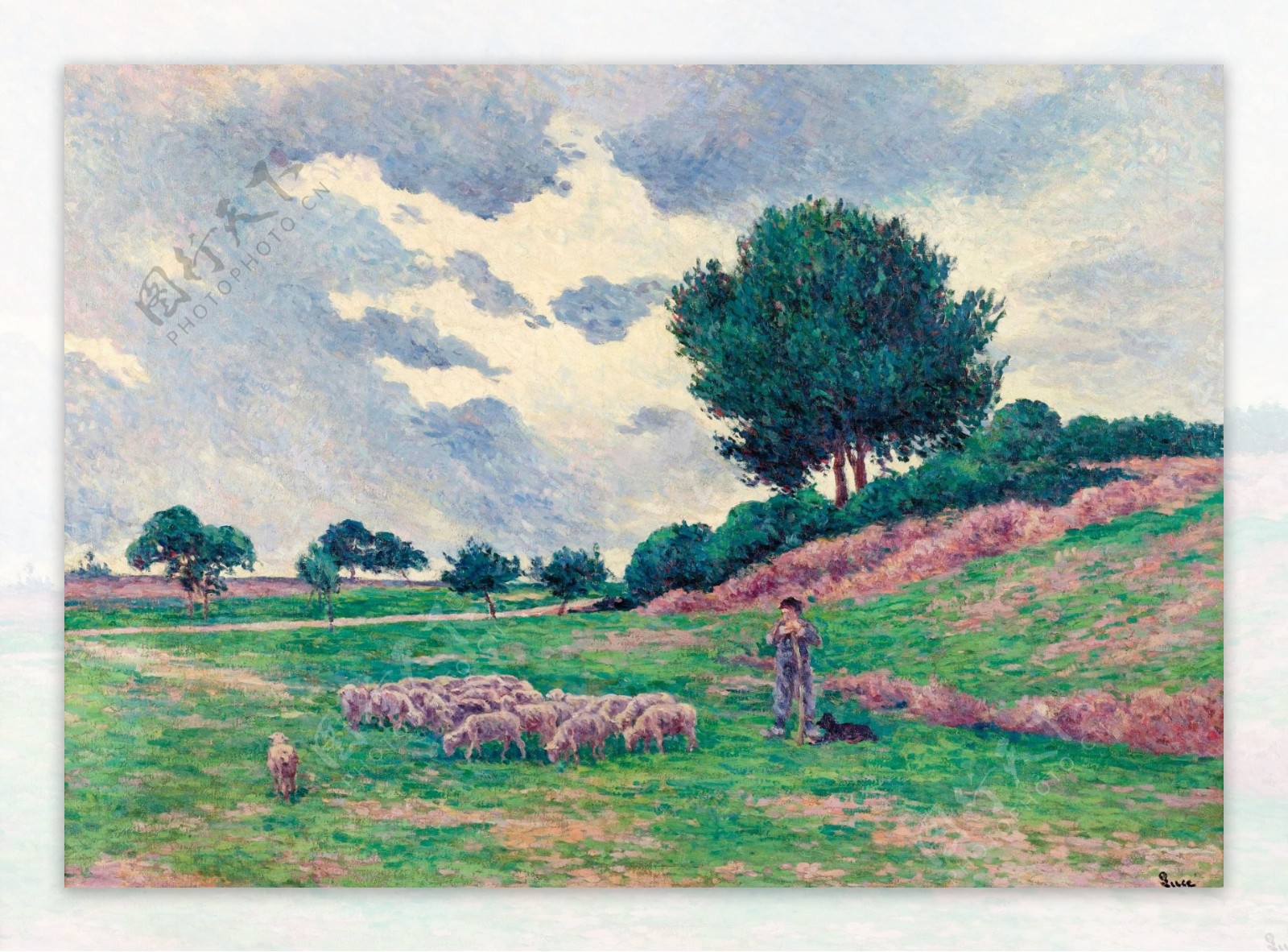 MaximilienLuceMerevilleFlockofLambs190203画家风景画静物油画建筑油画装饰画