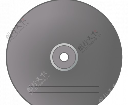 灰色的CD标签矢量图像