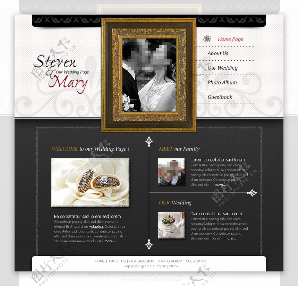 关于婚礼的个人网站