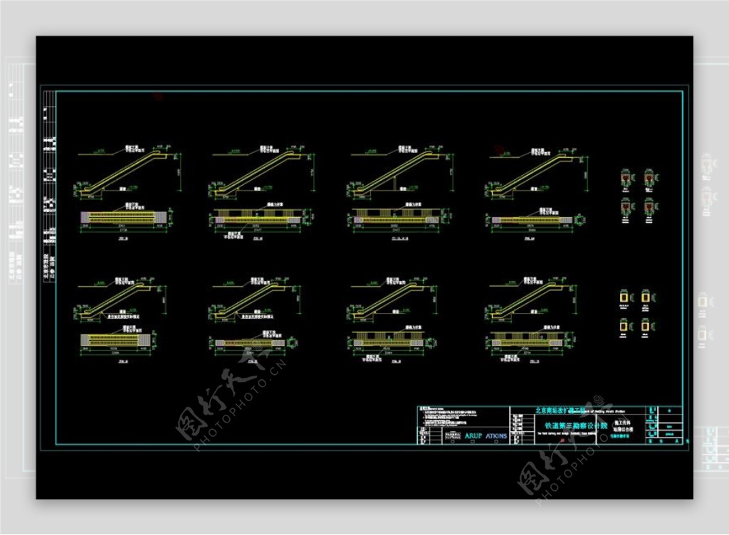 电扶梯cad图纸