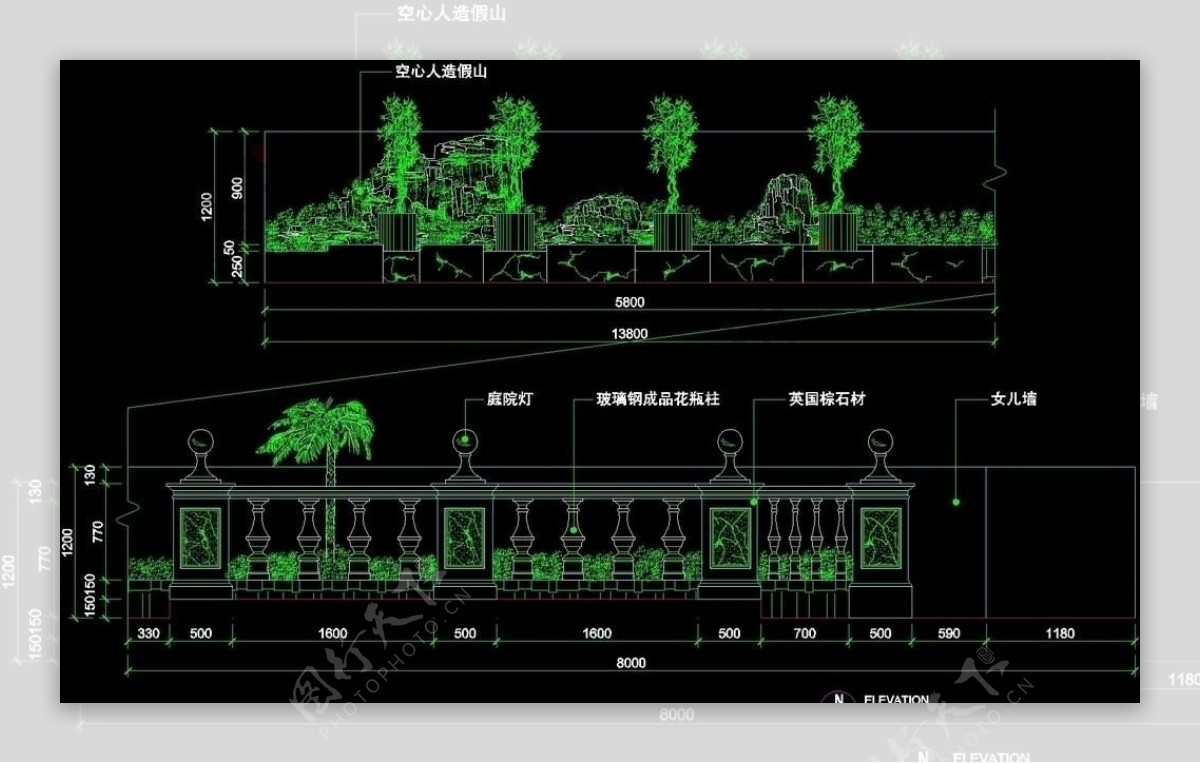 CAD别墅设计素材