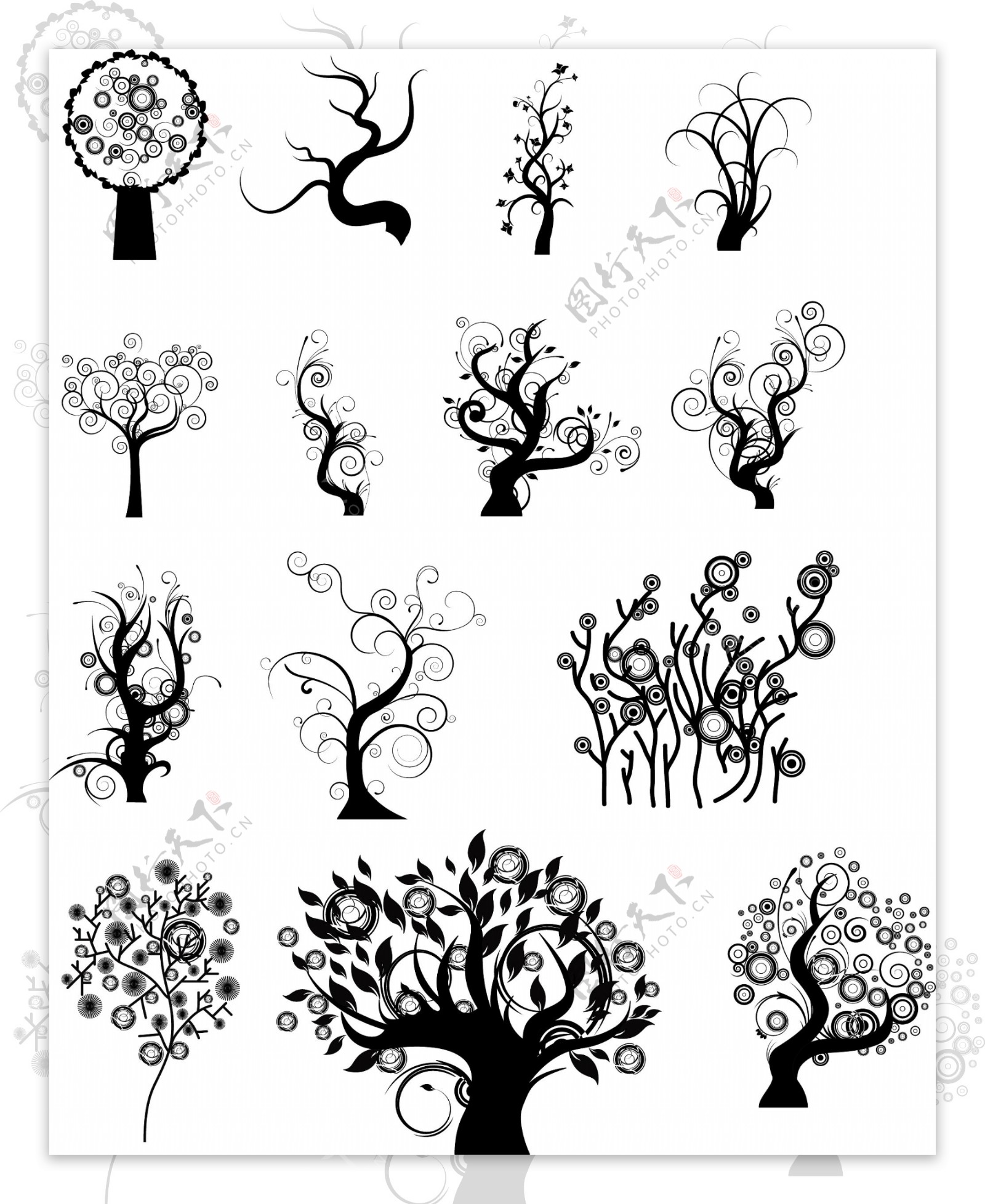 树花纹图片