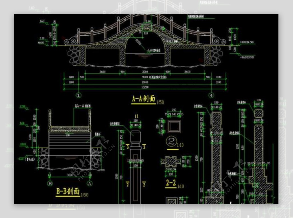 拱桥详图图片