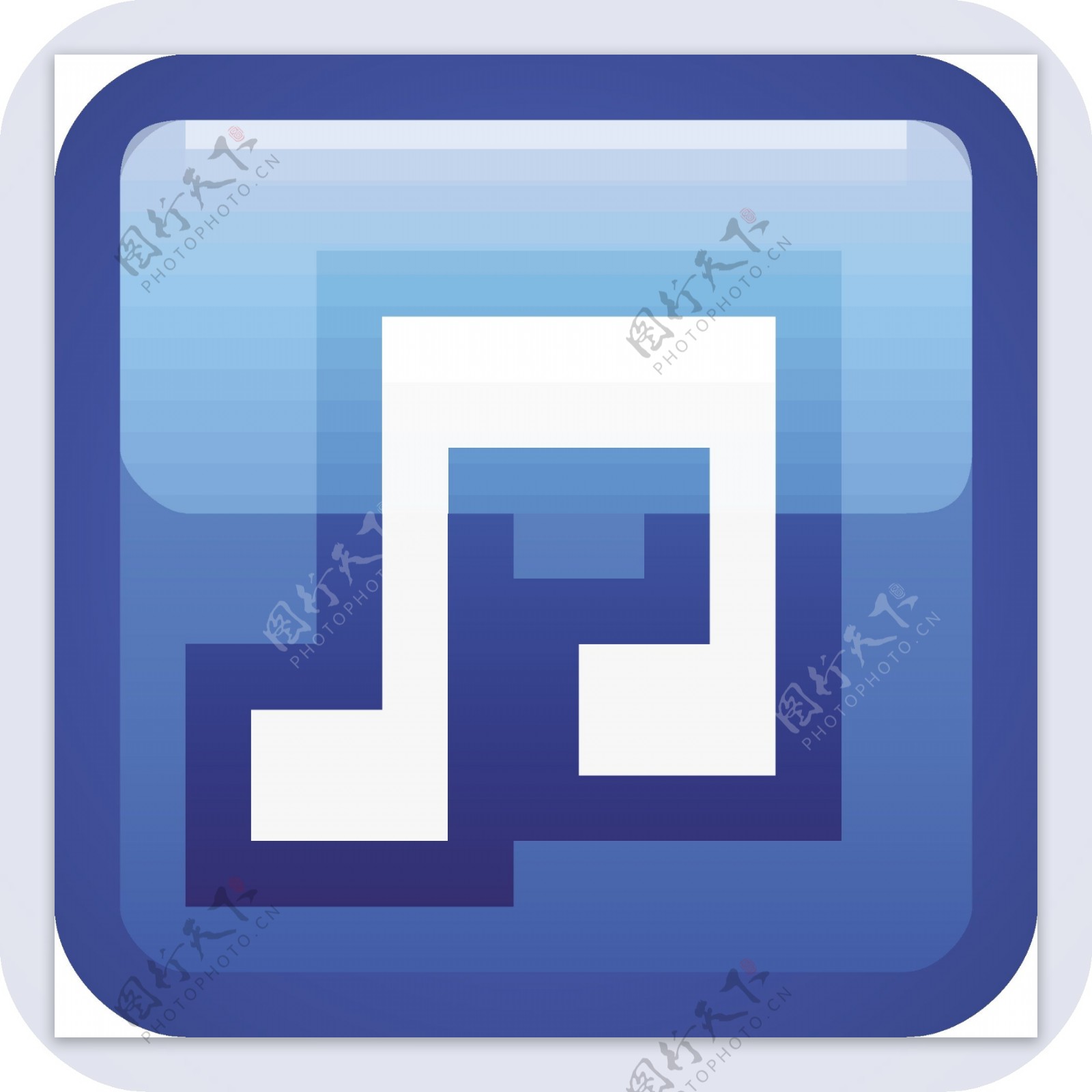 音乐的蓝色小应用程序图标