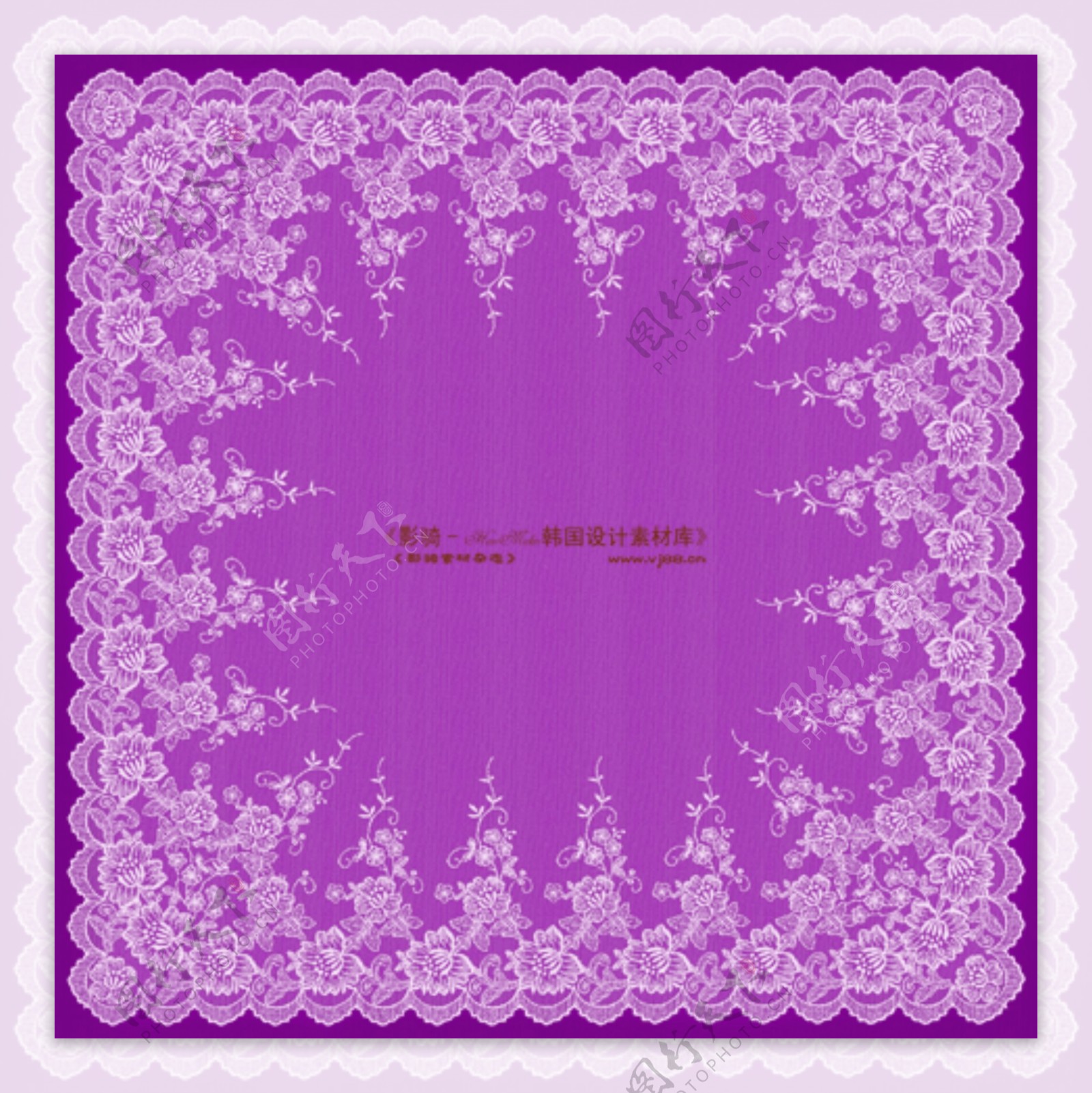 紫色蕾丝花边背景设计素材