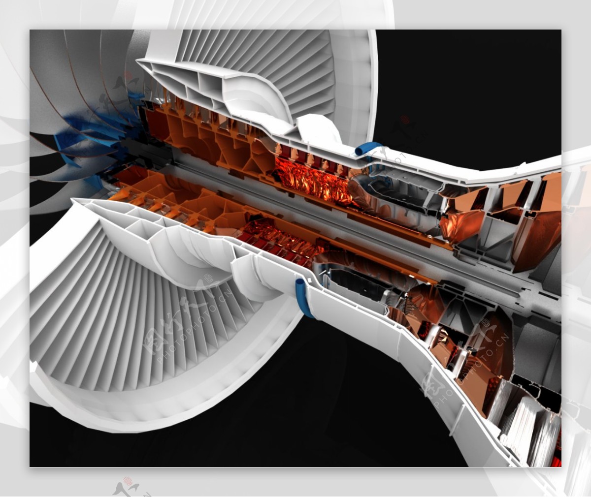 钢筋混凝土喷射引擎渲染插件的竞争