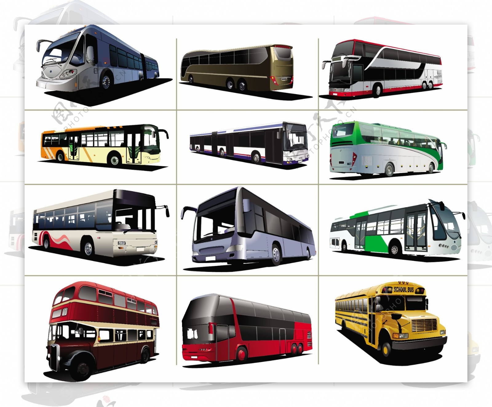 交通工具公交车巴士长途客车