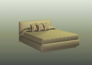 欧式床传统家具3D模型10