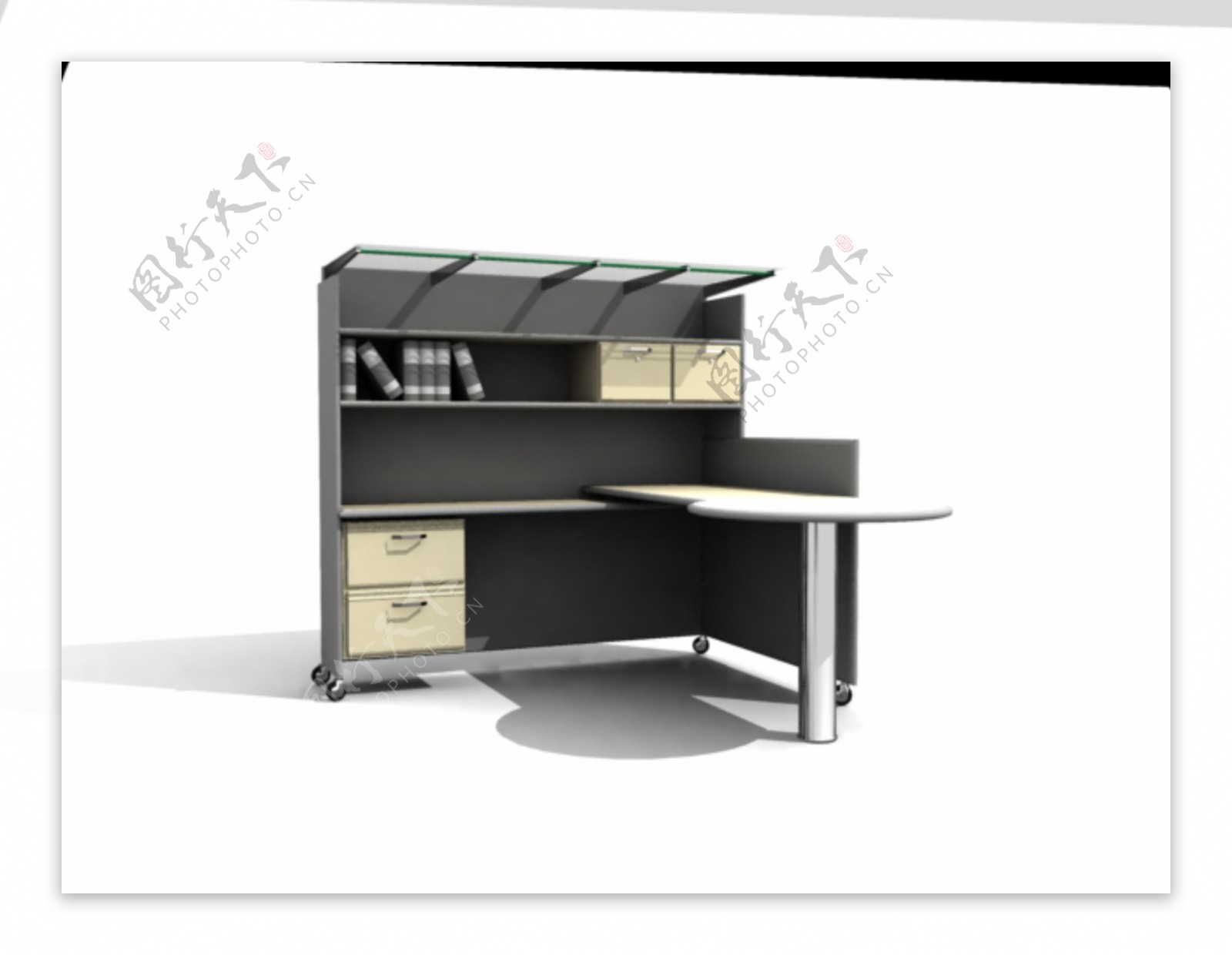 办公家具之办公单元0123D模型