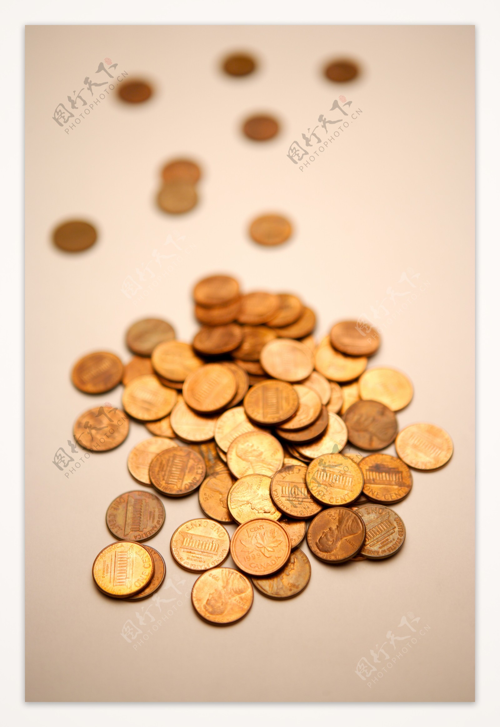 钱币硬币金融素材