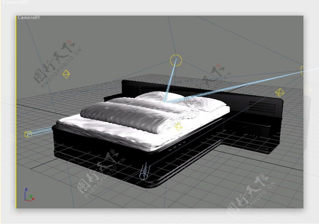 常见的床3d模型家具图片素材61