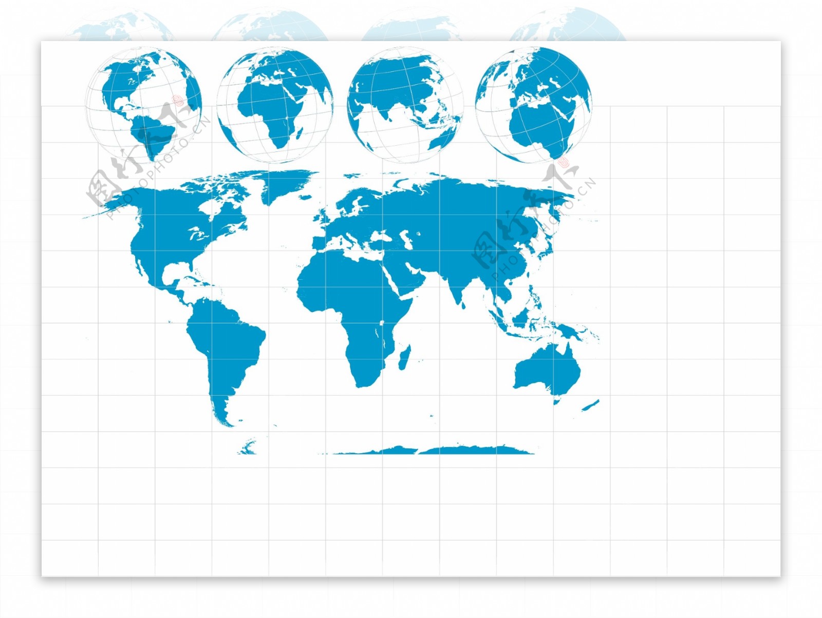 世界地图和地球矢量矢量地球世界地图的时区