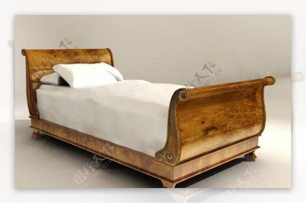 欧式家具床0013D模型