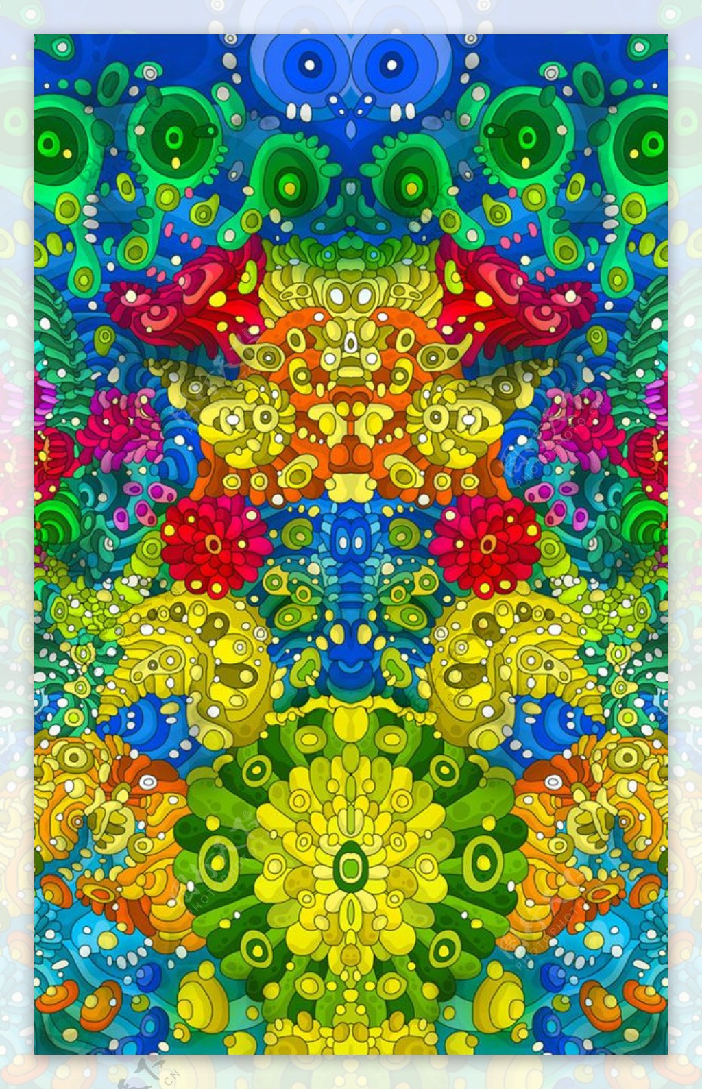 位图色彩五彩斑斓花纹抽象免费素材