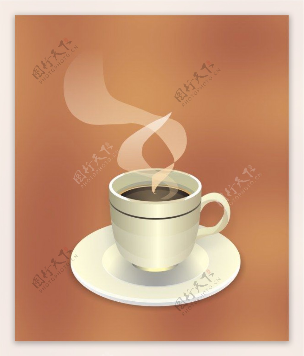 咖啡热饮矢量素材CDR