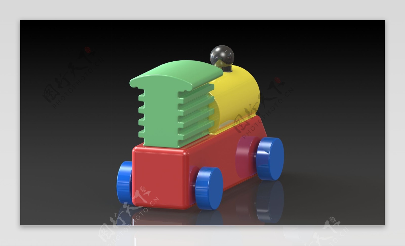 对于Ultimaker3D打印机玩具设计挑战机车引擎