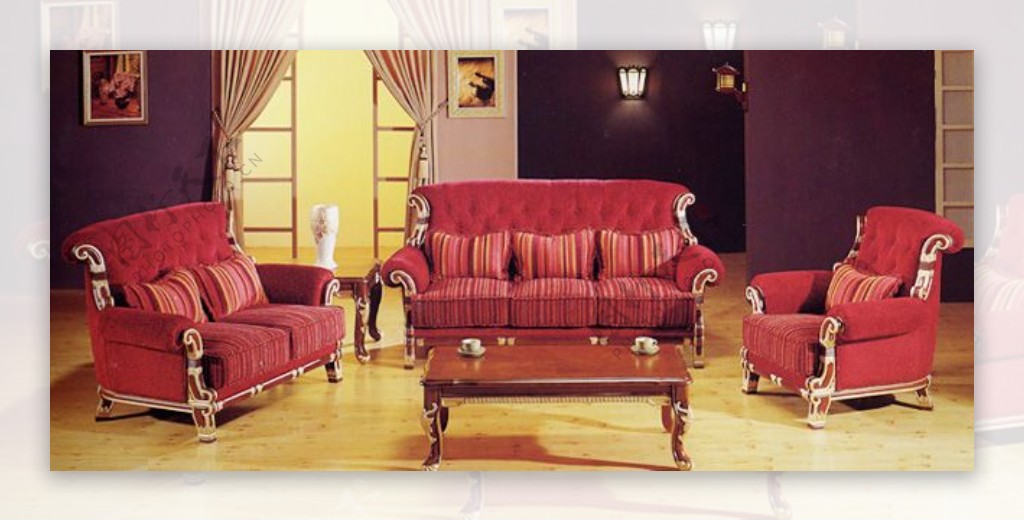 沙发组合3d模型家具图片116