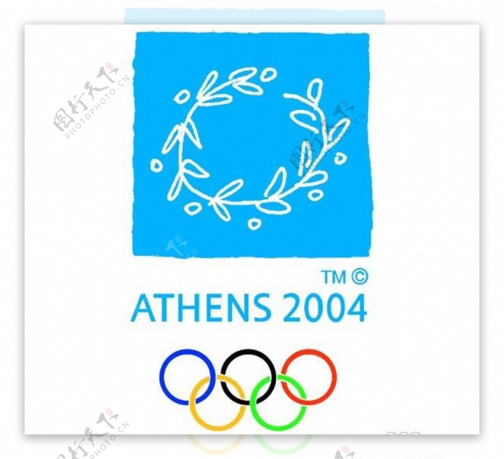 矢量2004年希腊雅典奥运会会徽