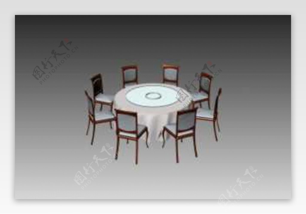 3d餐桌模型图片