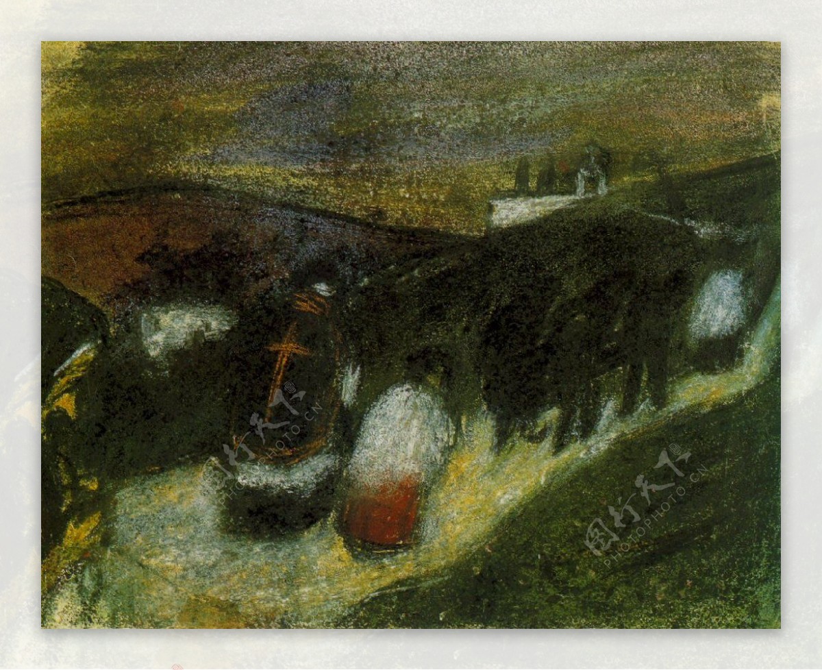 1900Enterrementrural西班牙画家巴勃罗毕加索抽象油画人物人体油画装饰画