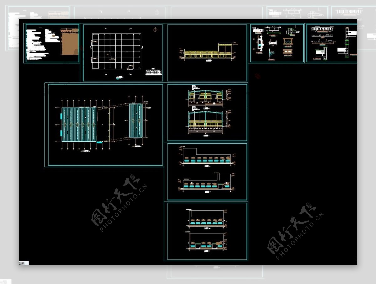 某钢结构厂房建筑施工图