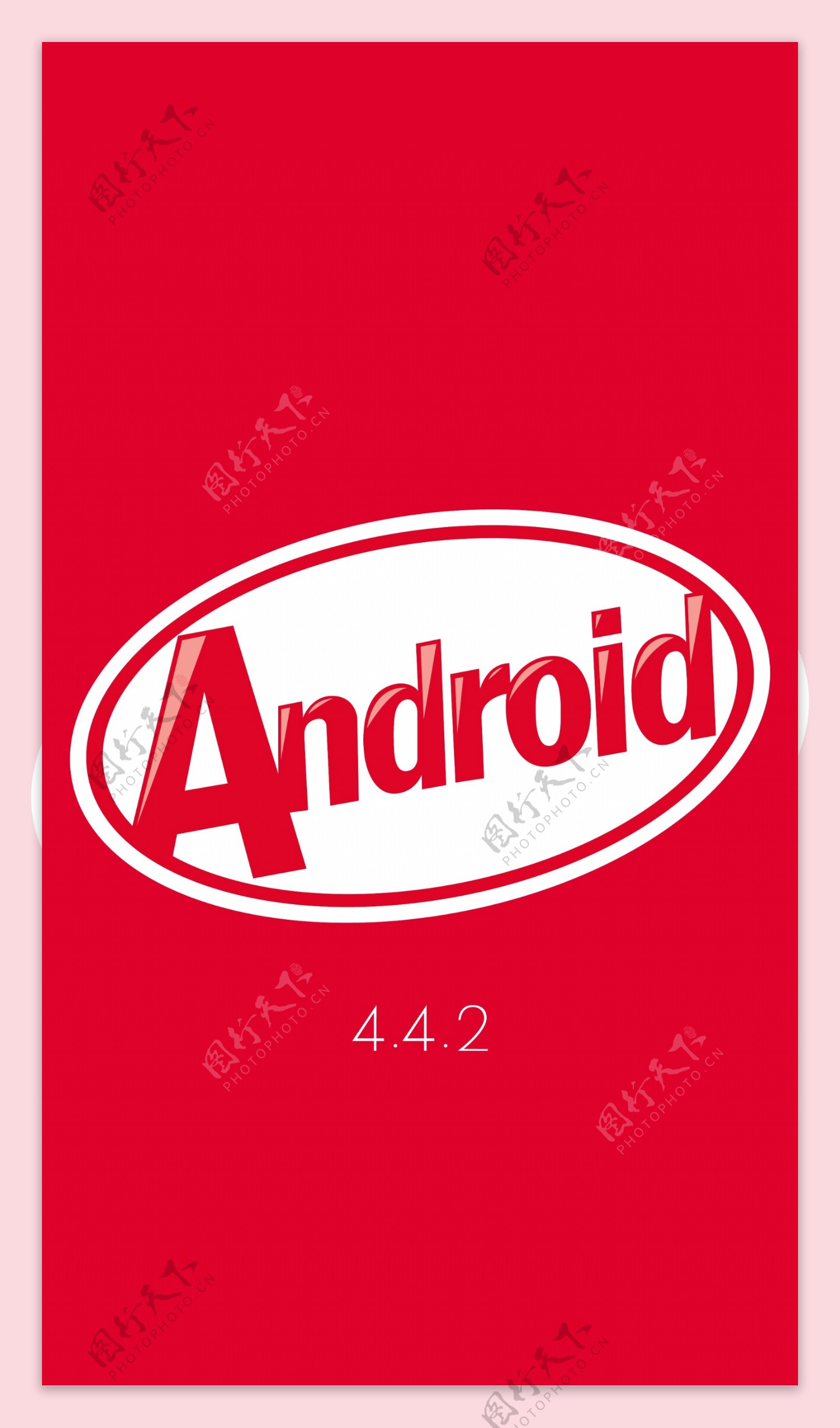 Android的红色背景矢量素材