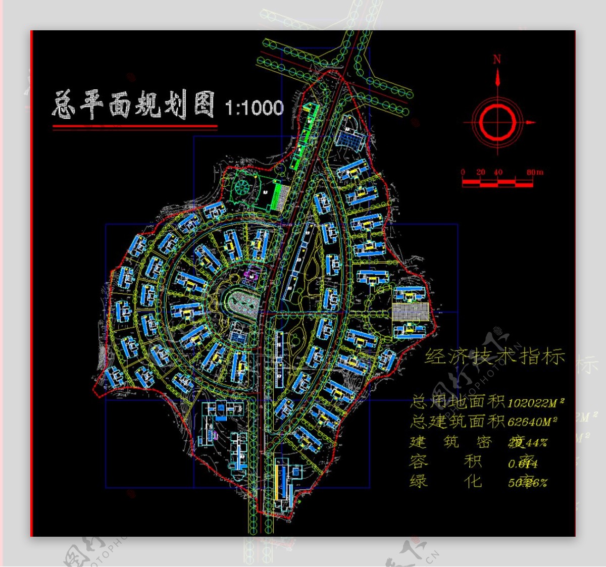 公园广场重庆某开发区总平面图片