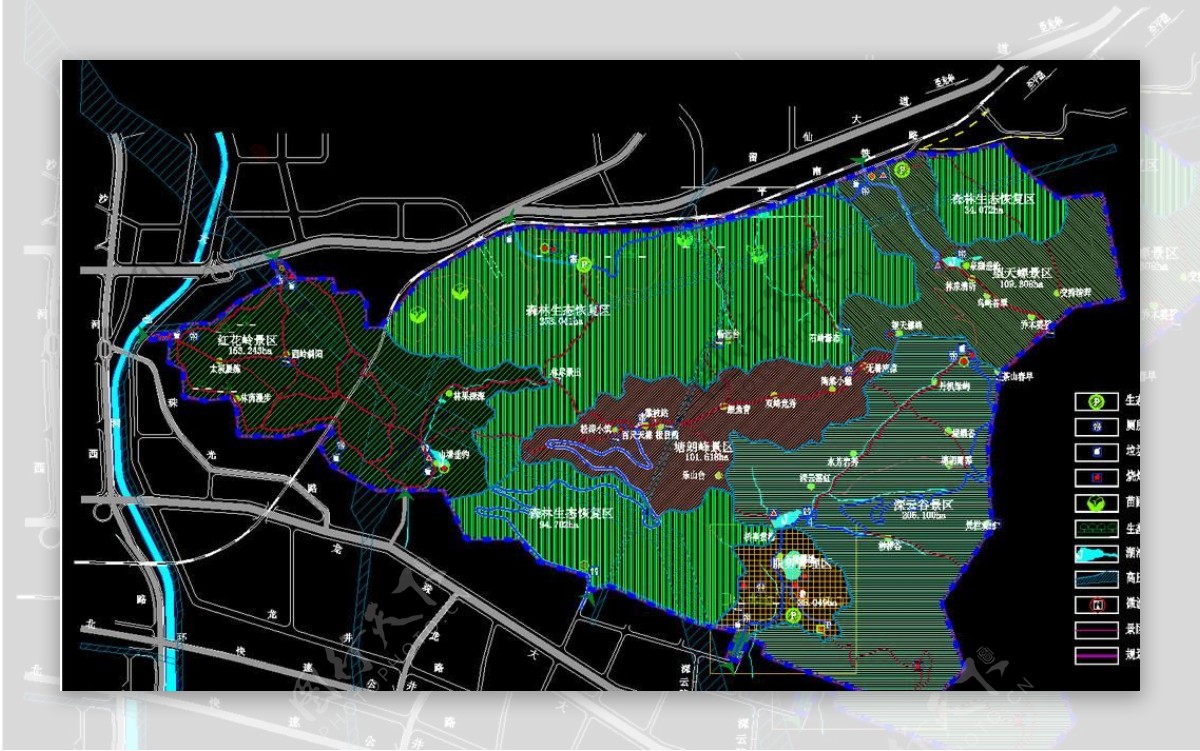 小区规划公园规划总图