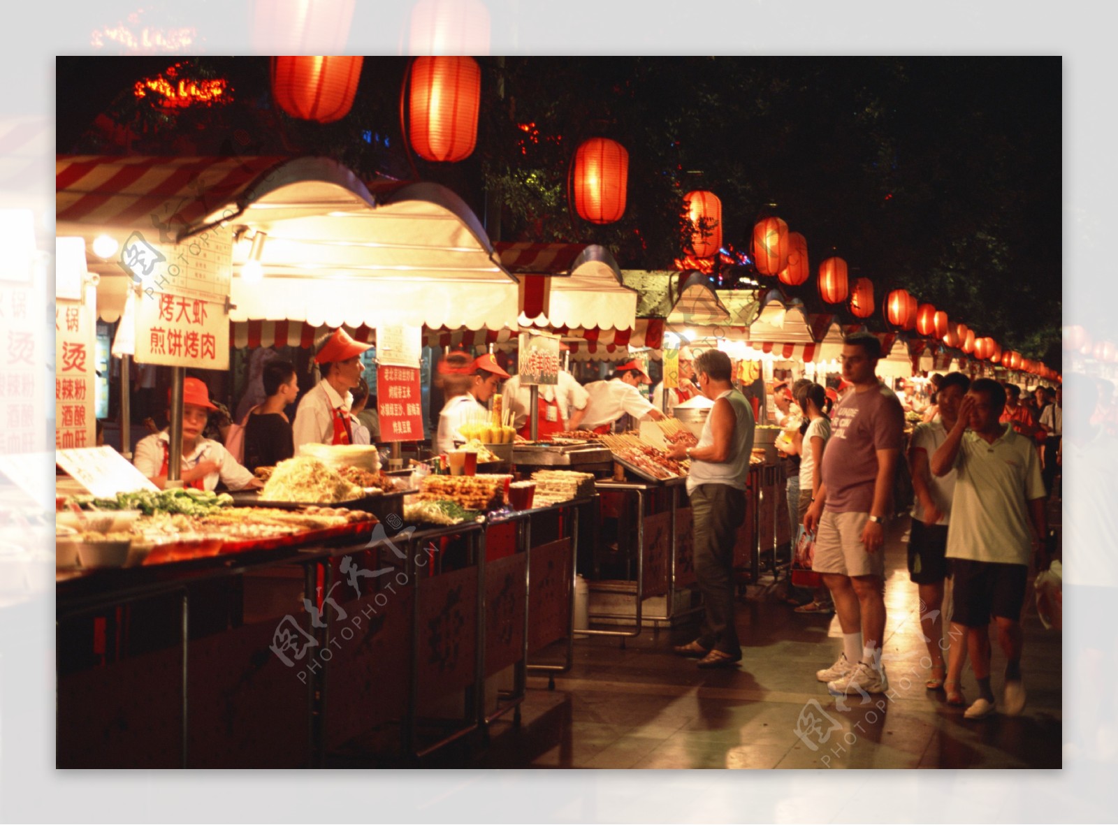 北京上海香港红旗美食旅游胜地东方明珠建筑物饰品茶壶夜景街道