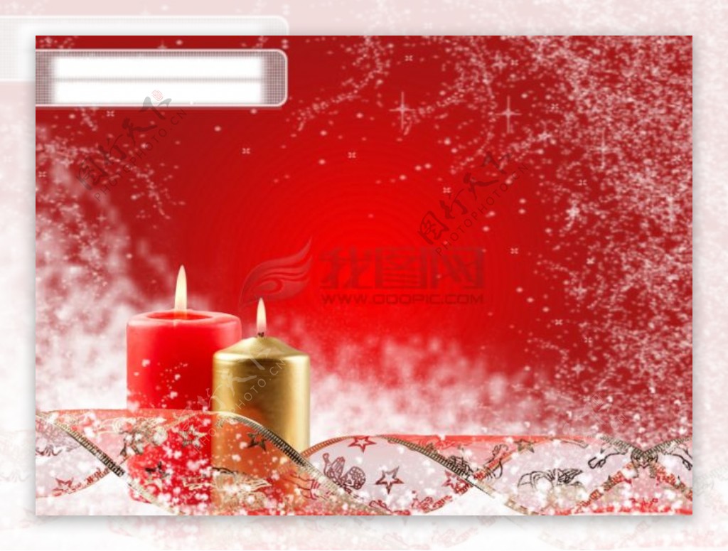 红色圣诞节背景蜡烛烛光实用图片精美图片印刷适用高清图片创意图片