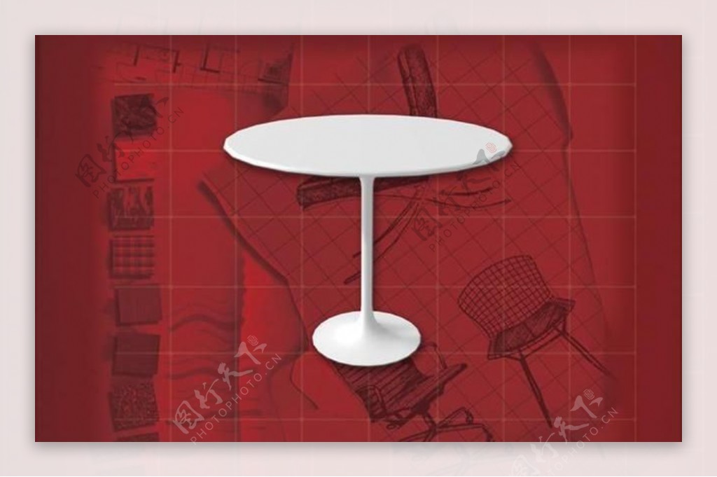 现代主义风格之桌子3D模型桌子011