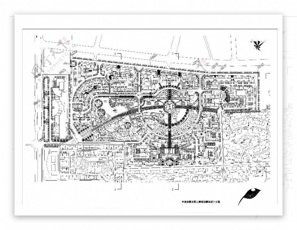 小区规划方案cad图