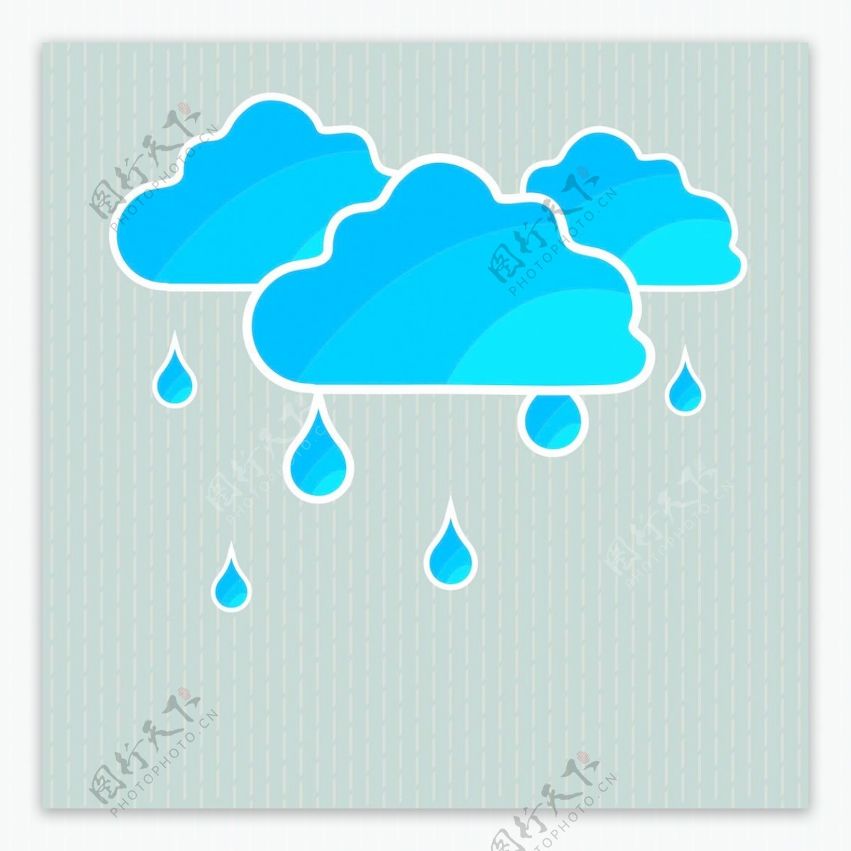 摘要雨季背景蓝云的水滴