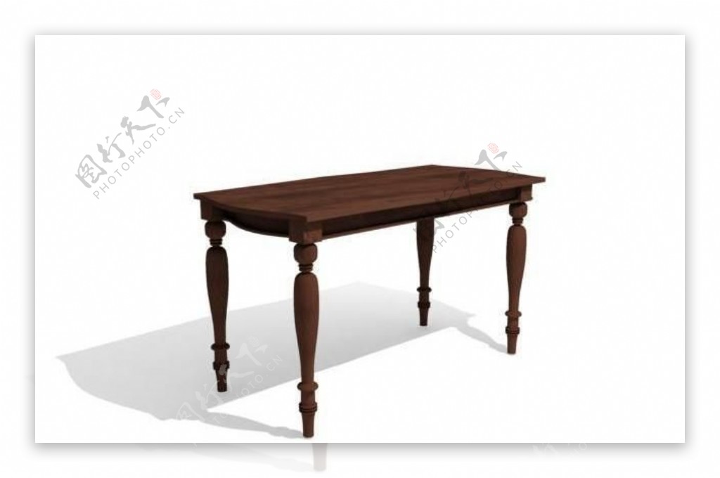 欧式家具桌子0323D模型